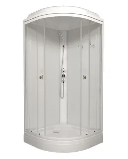 Душевая кабина Triton Ультра Щ0000061843 90x90 см профиль белый стекло прозрачное